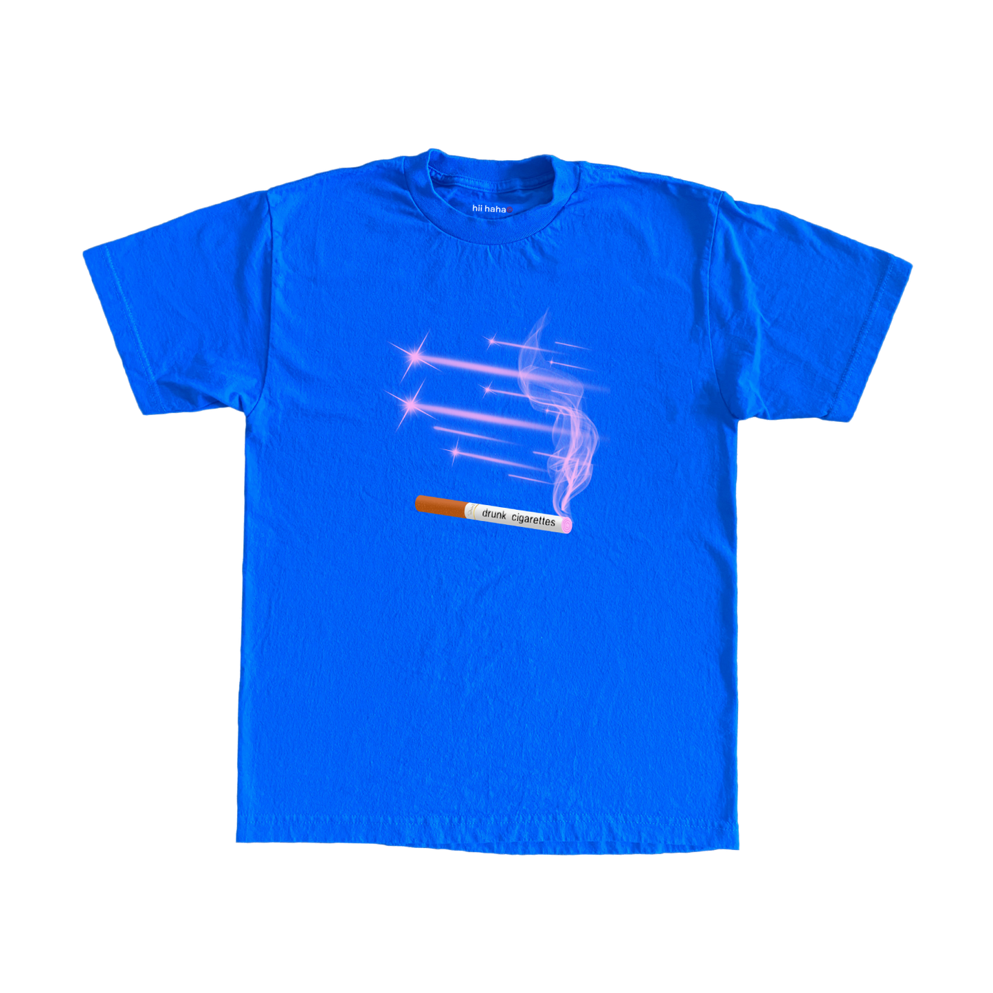 drunk cig tee (royal)